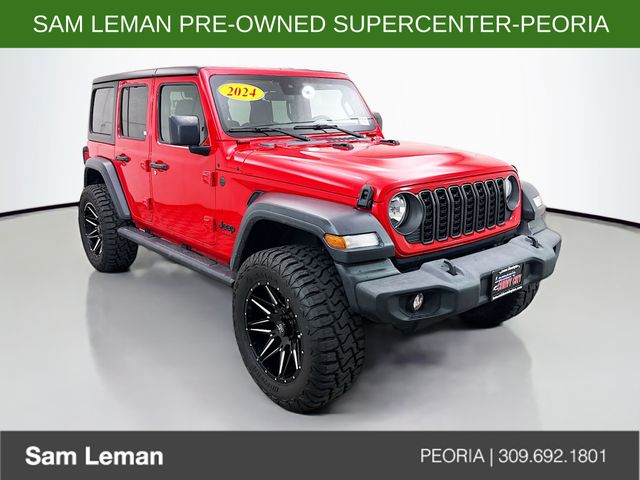 Firecracker Red Clearcoat 2024 Jeep Wrangler SUV / Crossover Four-Wheel Drive 8-Speed Automatic
