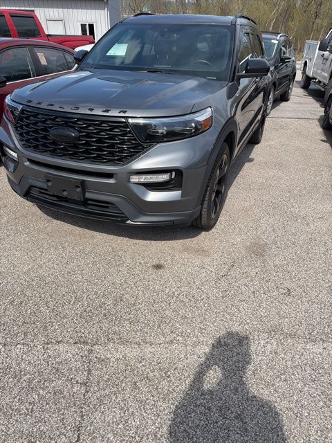 Carbonized Gray Metallic 2023 Ford Explorer ST-Line AWD SUV / Crossover All-Wheel Drive Automatic