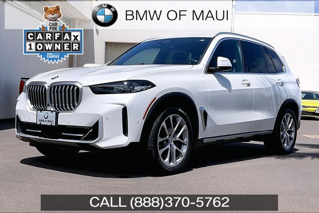 White Metallic 2024 BMW X5 SUV / Crossover All-Wheel Drive 8-Speed Automatic
