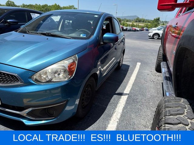 Sapphire Blue 2017 Mitsubishi Mirage Hatchback Front-Wheel Drive Continuously Variable Transmission