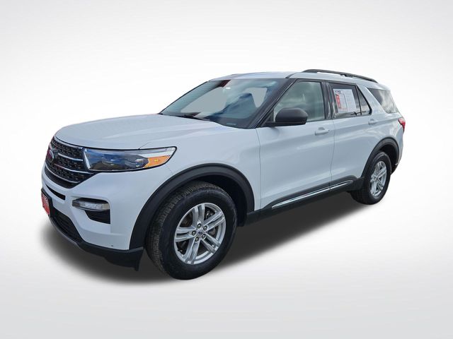 Oxford White 2022 Ford Explorer XLT AWD SUV / Crossover All-Wheel Drive Automatic