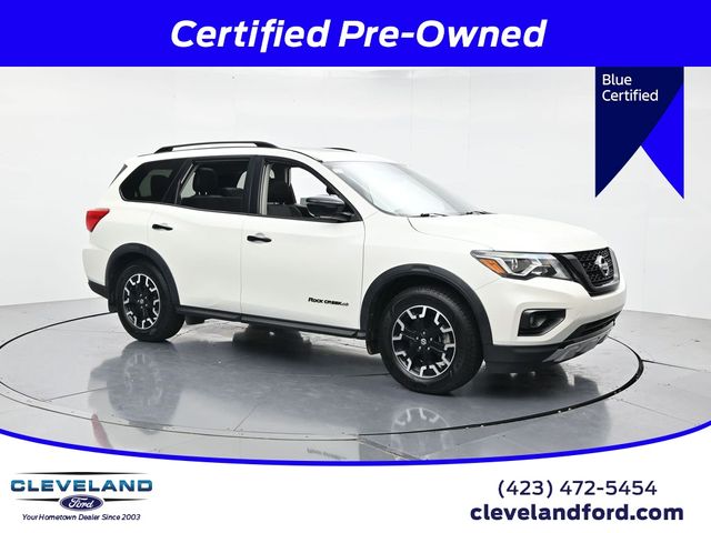 Pearl White Tricoat 2019 Nissan Pathfinder SUV / Crossover Front-Wheel Drive Continuously Variable Transmission