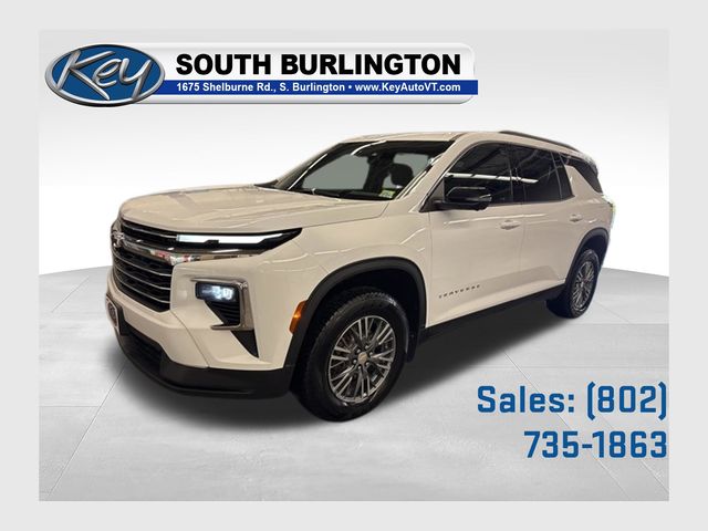Summit White 2024 Chevrolet Traverse LT AWD SUV / Crossover Four-Wheel Drive 8-Speed Automatic