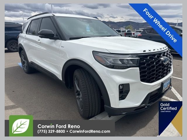 Star White Metallic Tri-Coat 2026 Ford Explorer ST-Line AWD SUV / Crossover All-Wheel Drive Automatic