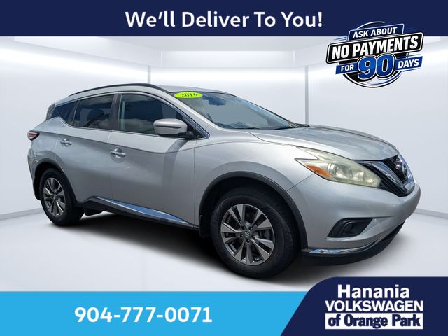 Brilliant Silver Metallic 2016 Nissan Murano SUV / Crossover Front-Wheel Drive Continuously Variable Transmission