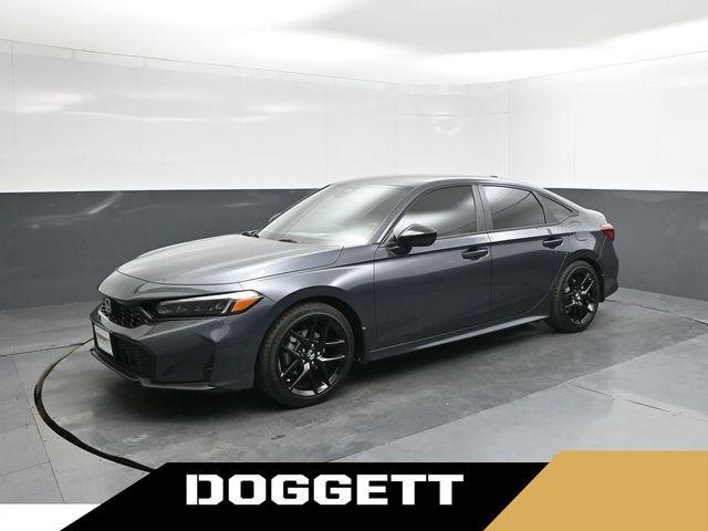 Meteorite Gray Metallic 2026 Honda Civic Sedan Front-Wheel Drive Continuously Variable Transmission