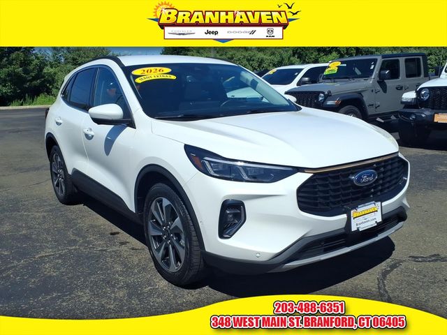 White Metallic 2023 Ford Escape SUV / Crossover All-Wheel Drive 8-Speed Automatic