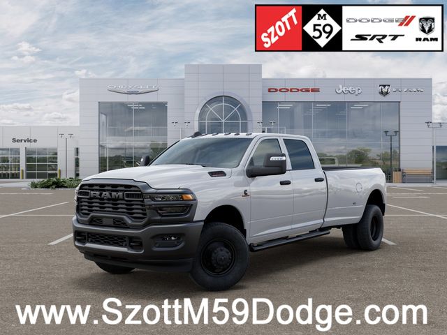 Bright White Clearcoat 2026 RAM 3500 Tradesman Crew Cab LB DRW 4WD Pickup Truck Four-Wheel Drive 8-Speed Automatic