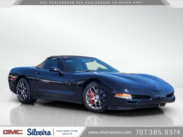 Onyx Black 2002 Chevrolet Corvette Convertible Rear-Wheel Drive 4-Speed Automatic