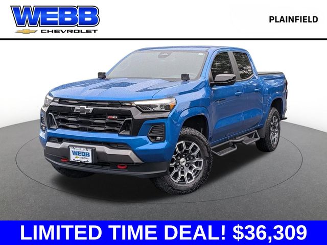 Glacier Blue Metallic 2024 Chevrolet Colorado Pickup Truck Four-Wheel Drive 8-Speed Automatic