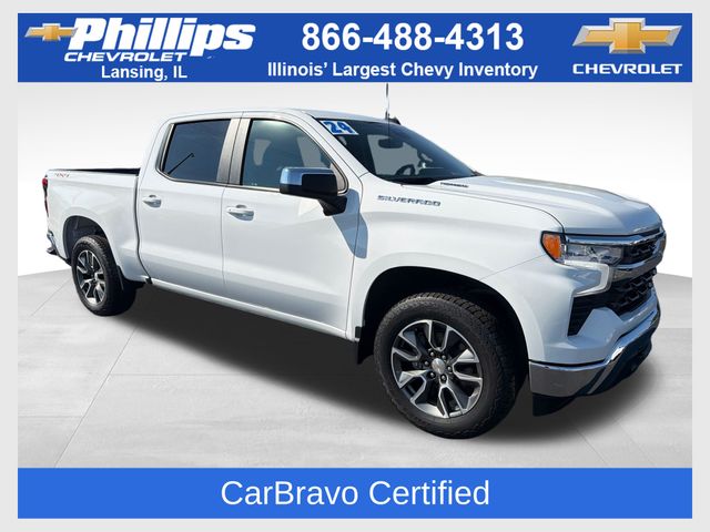 Summit White 2024 Chevrolet Silverado 1500 Pickup Truck Four-Wheel Drive 8-Speed Automatic