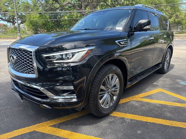 Mineral Black 2022 INFINITI QX80 Luxe RWD SUV / Crossover Rear-Wheel Drive 7-Speed Automatic