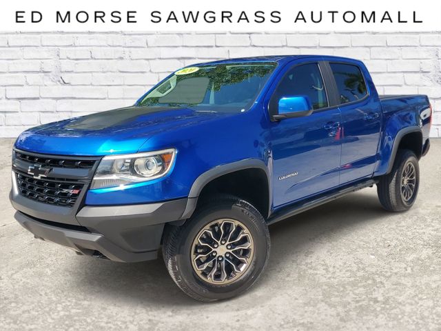 Kinetic Blue Metallic 2020 Chevrolet Colorado Pickup Truck Four-Wheel Drive 8-Speed Automatic