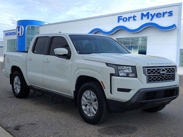 Glacier White 2022 Nissan Frontier Pickup Truck 4X2 9-Speed Automatic