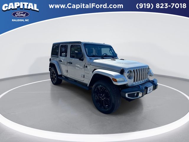 Used 2023 Jeep Wrangler 4xe Sahara 4XE with VIN 1C4JJXP60PW629611 for sale in Raleigh, NC