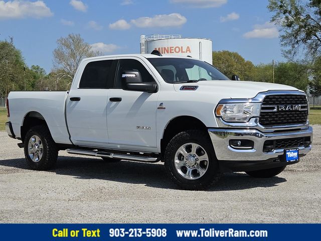 Bright White Clearcoat 2024 RAM 2500 Big Horn Crew Cab 4WD Pickup Truck Four-Wheel Drive 6-Speed Automatic