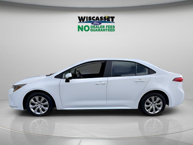 White 2024 Toyota Corolla LE FWD Sedan Front-Wheel Drive Continuously Variable Transmission