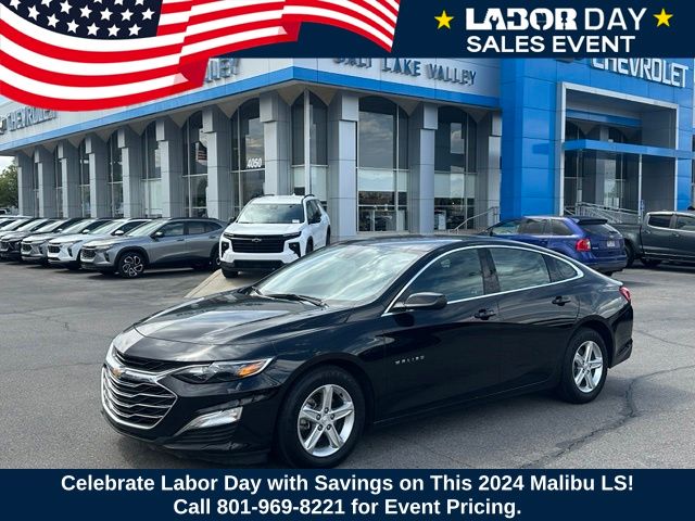 Mosaic Black Metallic 2024 Chevrolet Malibu Sedan Front-Wheel Drive Continuously Variable Transmission