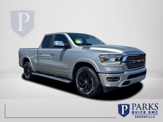 Billet Silver Metallic Clearcoat 2019 RAM 1500 Laramie Quad Cab 4WD Pickup Truck Four-Wheel Drive 8-Speed Automatic