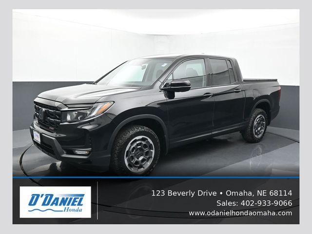 Black 2024 Honda Ridgeline Pickup Truck All-Wheel Drive 9-Speed Automatic