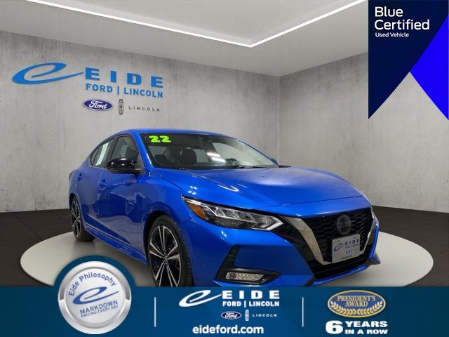 Electric Blue Metallic 2022 Nissan Sentra Sedan Front-Wheel Drive Continuously Variable Transmission