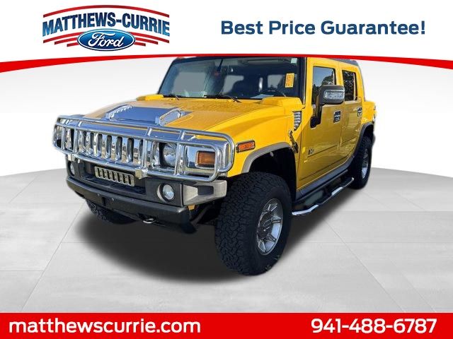 Yellow 2006 Hummer H2 SUT Base SUV / Crossover Four-Wheel Drive 4-Speed Automatic Overdrive