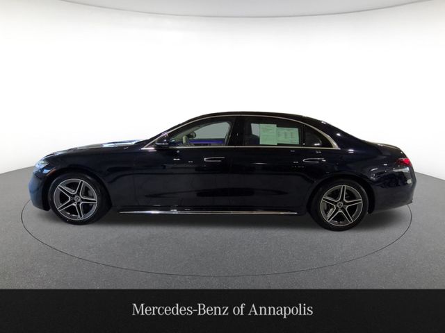 Nautical Blue Metallic 2024 Mercedes-Benz S-Class S 580 4MATIC Sedan All-Wheel Drive 9-Speed Automatic