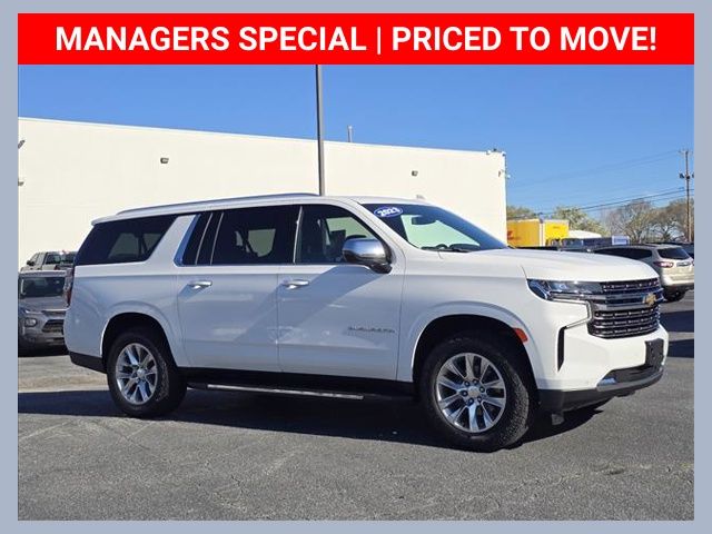 Summit White 2023 Chevrolet Suburban Premier 4WD SUV / Crossover Four-Wheel Drive