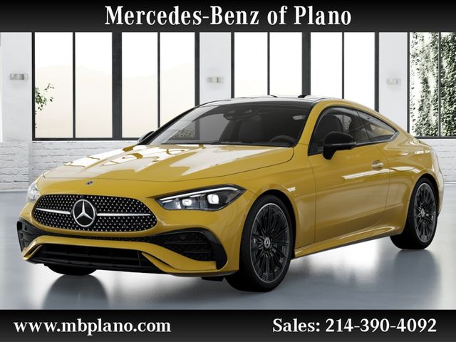 Sun Yellow 2025 Mercedes-Benz CLE 300 4MATIC Coupe All-Wheel Drive 9-Speed Automatic