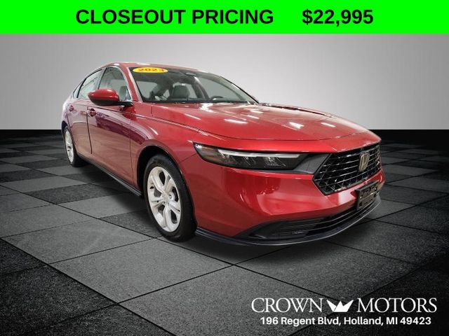Radiant Red Metallic 2023 Honda Accord Sedan Front-Wheel Drive Continuously Variable Transmission