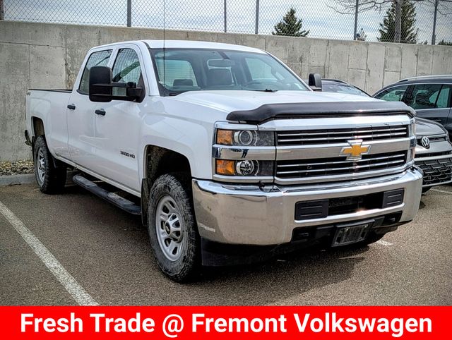Summit White 2015 Chevrolet Silverado 3500HD Work Truck Crew Cab 4WD Pickup Truck Four-Wheel Drive 6-Speed Automatic Overdrive
