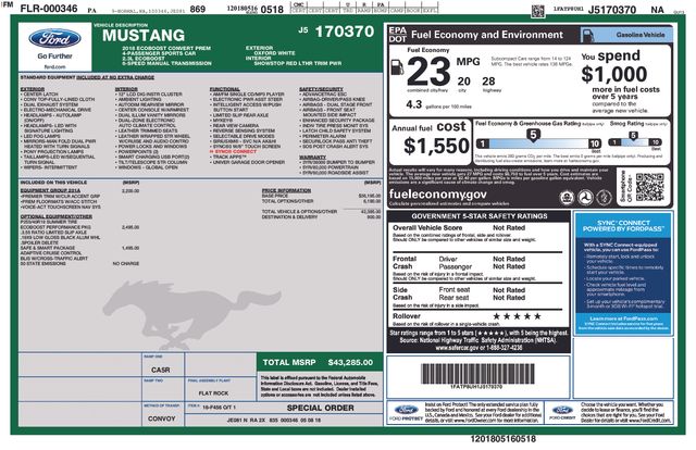 used 2018 Ford Mustang car, priced at $24,499