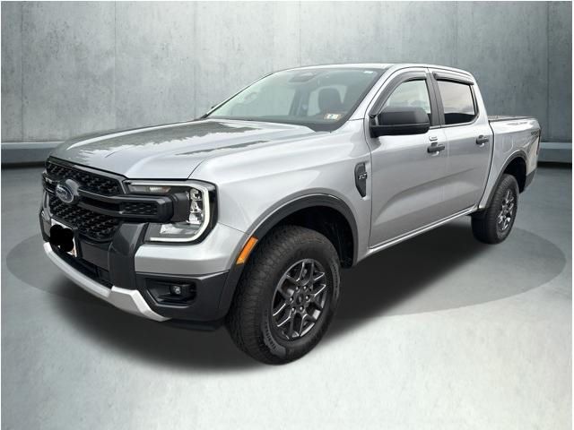Silver Metallic 2024 Ford Ranger Pickup Truck Four-Wheel Drive Automatic