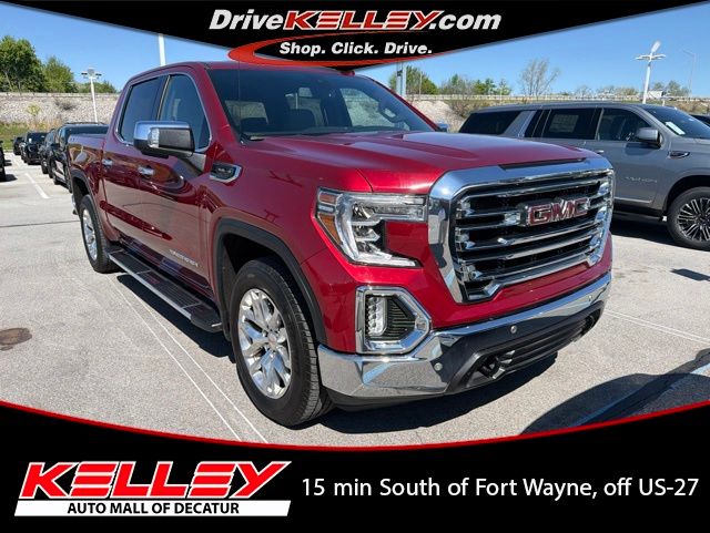 Red Quartz Tintcoat 2019 GMC Sierra 1500 SLT Crew Cab 4WD Pickup Truck Four-Wheel Drive 8-Speed Automatic
