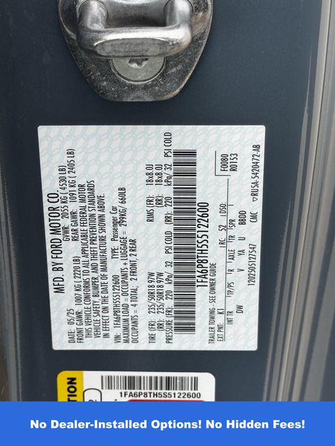 2025 Ford Mustang EcoBoost Blue at Emmons Autoplex
