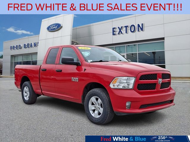 Flame Red Clearcoat 2016 RAM 1500 Pickup Truck Four-Wheel Drive 8-Speed Automatic