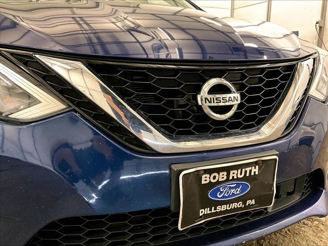 2019 Nissan Sentra SV Blue at Subaru and VW of Moon Township