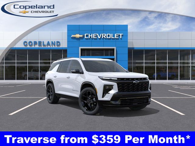 Polar White 2026 Chevrolet Traverse RS AWD SUV / Crossover Four-Wheel Drive 8-Speed Automatic