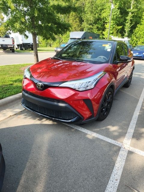 Supersonic Red w/Black Roof 2021 Toyota C-HR SUV / Crossover Front-Wheel Drive Continuously Variable Transmission