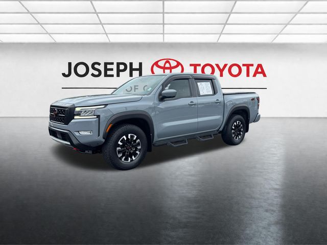 Boulder Gray 2023 Nissan Frontier PRO-4X Crew Cab 4WD Pickup Truck Four-Wheel Drive 9-Speed Automatic