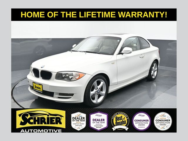 Alpine White 2011 BMW 1 Series Coupe Rear-Wheel Drive 6-Speed Automatic