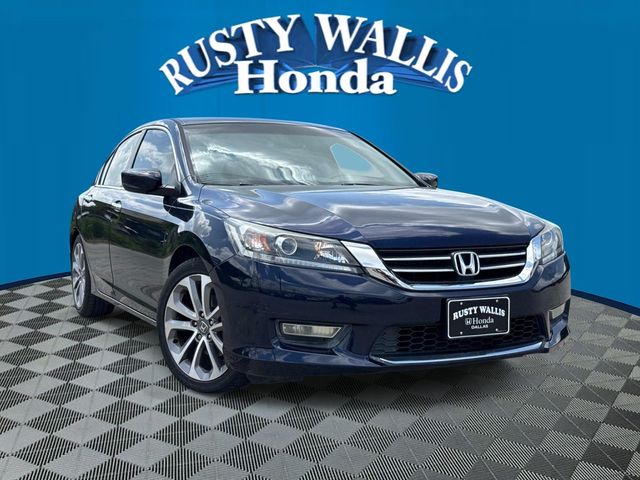Blue 2013 Honda Accord Sport Sedan Front-Wheel Drive Continuously Variable Transmission