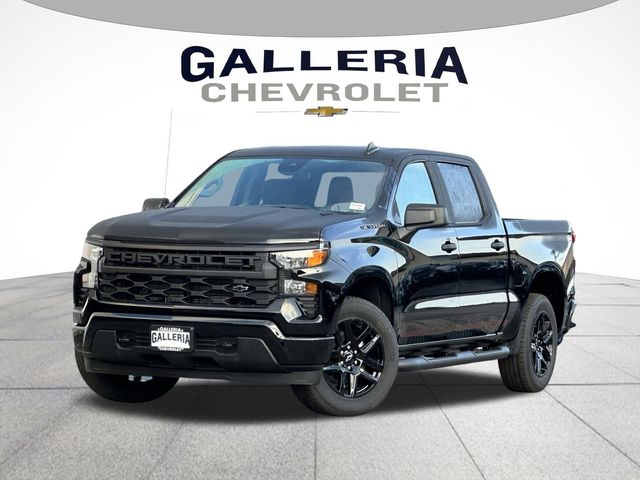 Black 2026 Chevrolet Silverado 1500 Custom Crew Cab RWD Pickup Truck 4X2 8-Speed Automatic