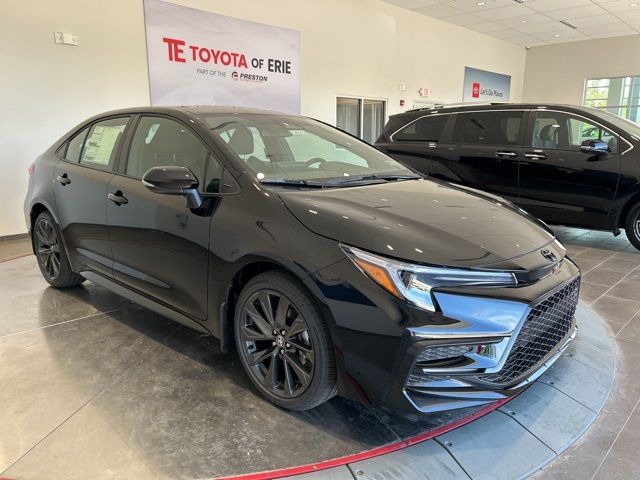 Midnight Black 2026 Toyota Corolla SE FWD Sedan Front-Wheel Drive Continuously Variable Transmission