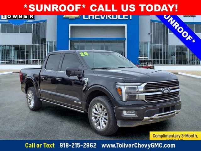 Black Metallic 2024 Ford F-150 King Ranch SuperCrew 4WD Pickup Truck Four-Wheel Drive Automatic