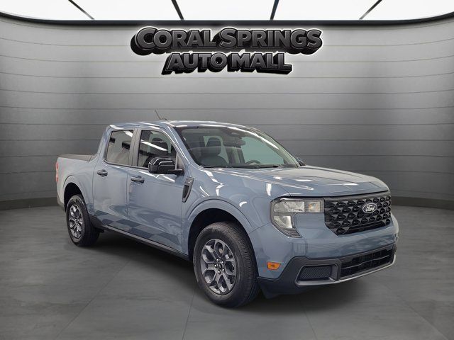 Blue (Azure Gray Metallic) 2025 Ford Maverick XLT SuperCrew FWD Pickup Truck Front-Wheel Drive Continuously Variable Transmission