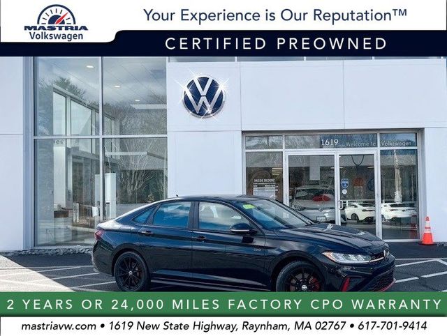 Deep Black Pearl 2025 Volkswagen Jetta GLI Autobahn FWD Sedan Front-Wheel Drive 6-Speed Manual