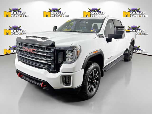 Summit White 2022 GMC Sierra 2500HD AT4 Crew Cab 4WD Pickup Truck Four-Wheel Drive 6-Speed Automatic