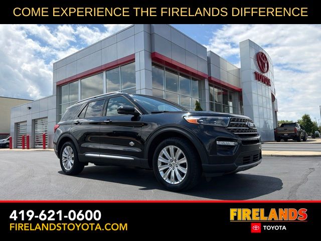 Black Metallic 2021 Ford Explorer SUV / Crossover All-Wheel Drive Automatic
