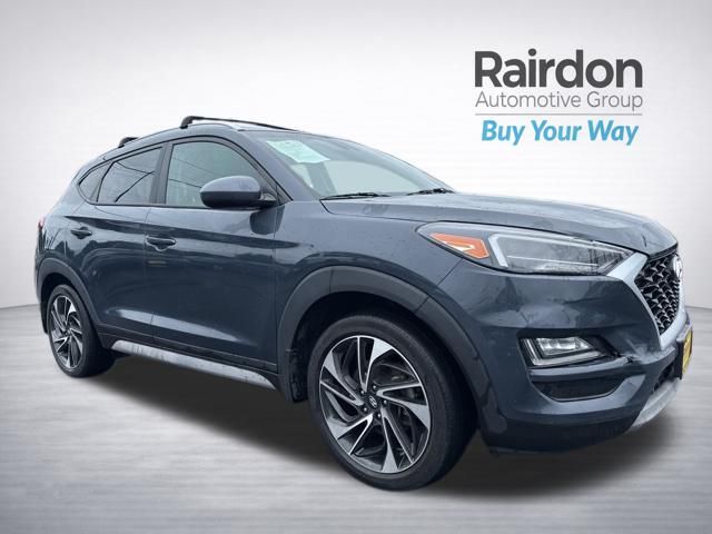 Dusk Blue 2021 Hyundai Tucson Sport AWD SUV / Crossover All-Wheel Drive 6-Speed Automatic